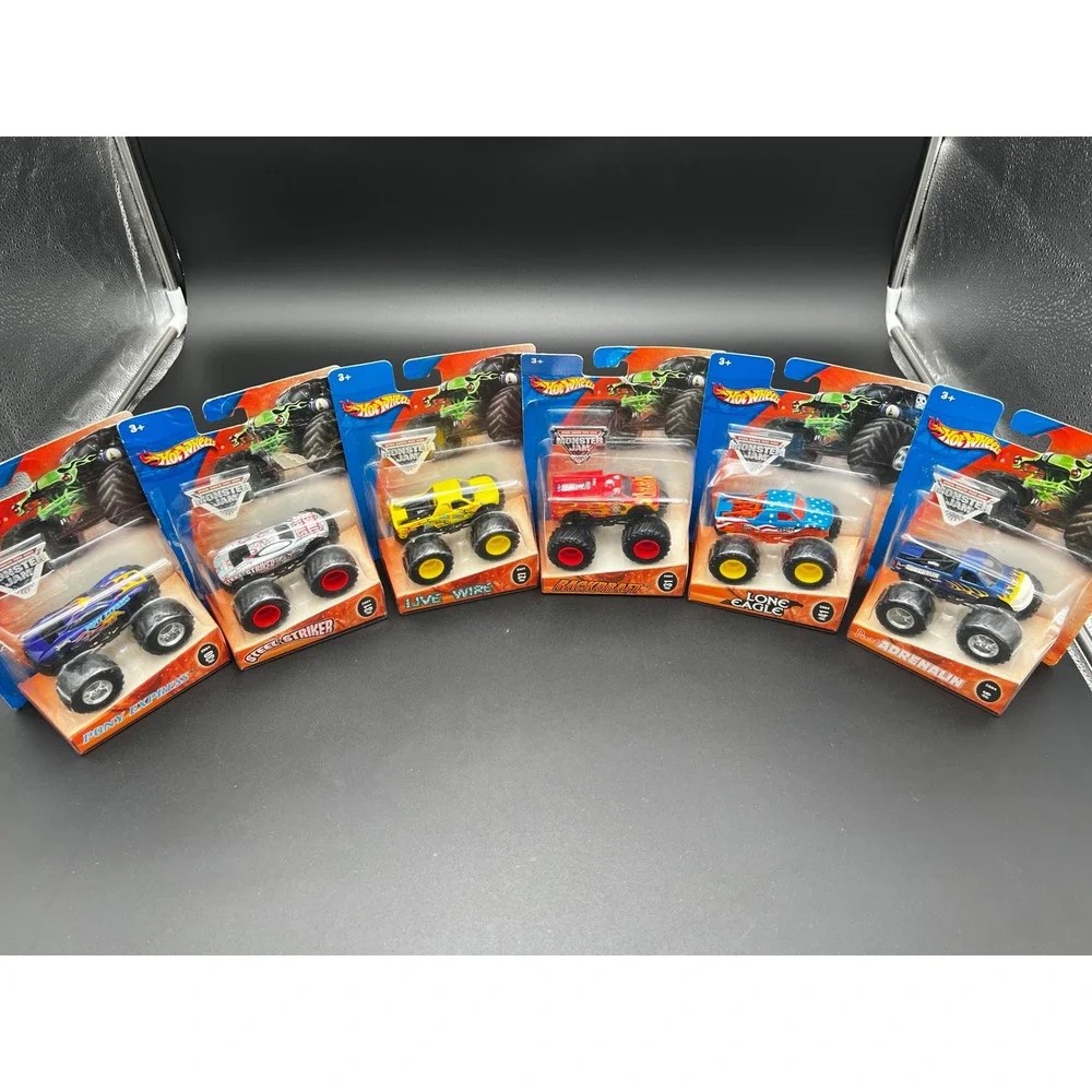 Hot Wheels Monster Jam 2004 Lot of 6 1:64 Die-Cast Trucks Pony Express Backdraft